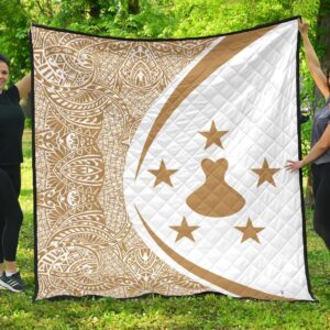 Austral Islands Flag Polynesian Premium Quilt  Circle Style  03 J2  Quilt